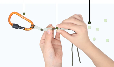  Illustrated guide demonstrating paracord bead securing methods including King Cobra integration and Diamond Knot stopper techniques for bracelet making
